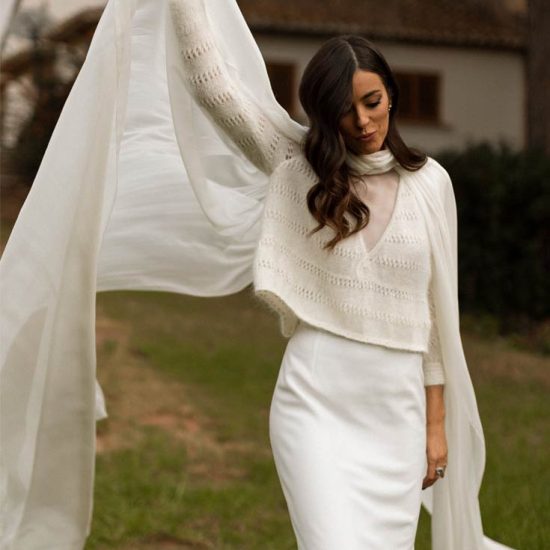 vestido de novia de invierno